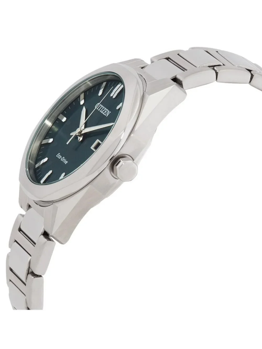 NWT Citizen Octangle Eco-Drive Green Dial Unisex Watch